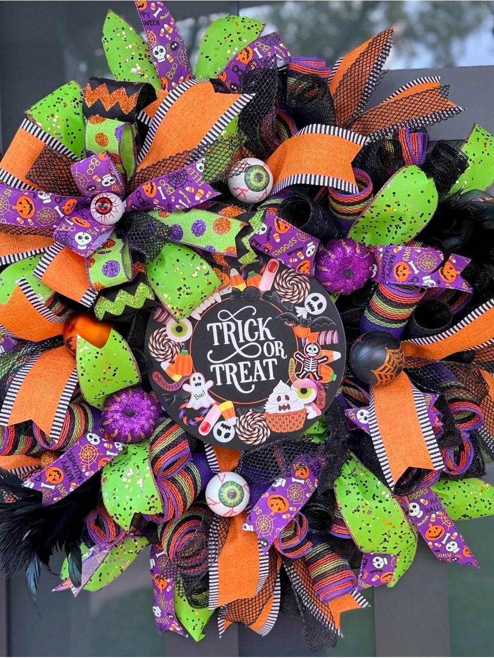 Trick or Treat Halloween Wreath 👻🎃